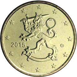 Obverse of Finland 10 cents 2009 - The heraldic lion of Finland