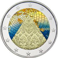 Image of Finland 2 euros colored euro