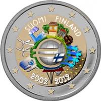 Image of Finland 2 euros colored euro