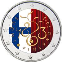 Image of Finland 2 euros colored euro