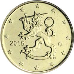 Obverse of Finland 50 cents 2016 - The heraldic lion of Finland