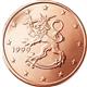 Photo of Finland 5 cents The heraldic lion of Finland