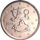 Photo of Finland - 5 cents 2010 (The heraldic lion of Finland)