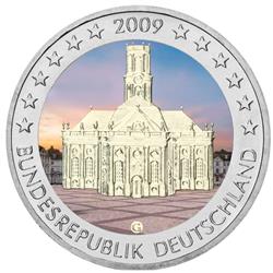 Obverse of Germany 2 euros 2009 - Saarland Ludwigskirche Saarbrucken