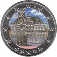 Image of Germany 2 euros colored euro