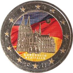 Obverse of Germany 2 euros 2011 - Cologne Cathedral (North-Rhine Westphalia)