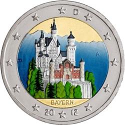 Obverse of Germany 2 euros 2012 - Neuschwanstein Castle (Bavaria) 