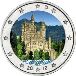 Obverse of Germany 2 euros 2012 - Neuschwanstein Castle (Bavaria)