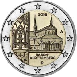 Obverse of Germany 2 euros 2013 - Maulbronn Abbey in Baden-Wurttemberg 