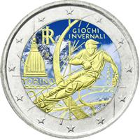 Image of Italy 2 euros colored euro