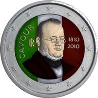 Image of Italy 2 euros colored euro