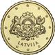 National side of Latvia 10 cents coin
