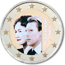 Obverse of Luxembourg 2 euros 2009 - Charlotte's Accession to the Throne