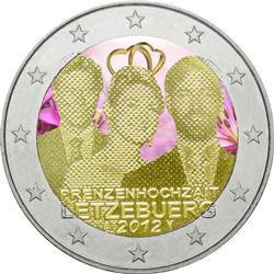 Obverse of Luxembourg 2 euros 2012 - Royal Wedding