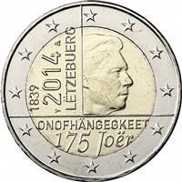 Image of Luxembourg 2 euros commemorative coin