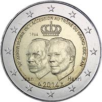 Image of Luxembourg 2 euros commemorative coin