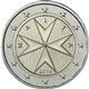 Photo of Malta 2 euros The eight-pointed Maltese cross
