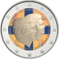 Image of Netherlands 2 euros colored euro
