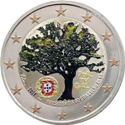 Obverse of Portugal 2 euros 2007 - Portuguese Presidency of the EU Council