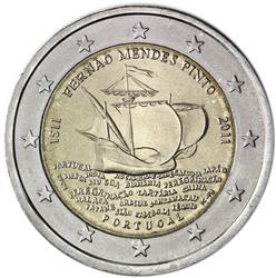 Obverse of Portugal 2 euros 2011 - Fernao Mendes Pinto