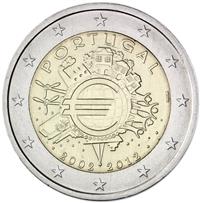 Image of Portugal 2 euros commemorative coin