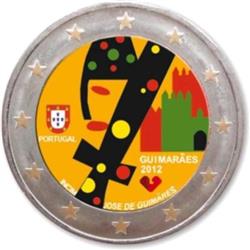 Obverse of Portugal 2 euros 2012 - Guimaraes, European Capital of Culture 2012