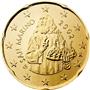 National side of San Marino 20 cents coin