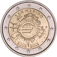 Image of San Marino 2 euros commemorative coin