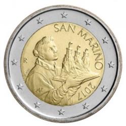 Obverse of San Marino 2 euros 2017 - Portrait of San Marino