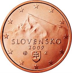 Obverse of Slovakia 1 cent 2012 - Krivan