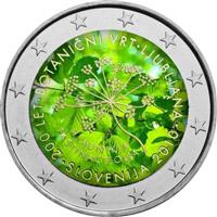 Image of Slovenia 2 euros colored euro