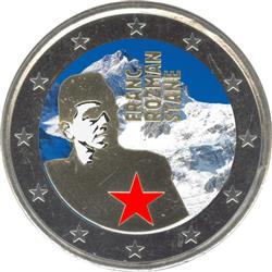 Obverse of Slovenia 2 euros 2011 - 100th Birthday of Franc Rozman - Stane