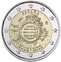 Image of Spain 2 euros commemorative coin