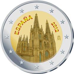 Obverse of Spain 2 euros 2012 - Burgos Cathedral
