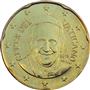 National side of Vatican 20 cents coin