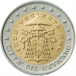 Obverse of Vatican 2 euros 2005 - Sede Vacante