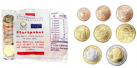 Obverse of Austria Starter Kit 2002