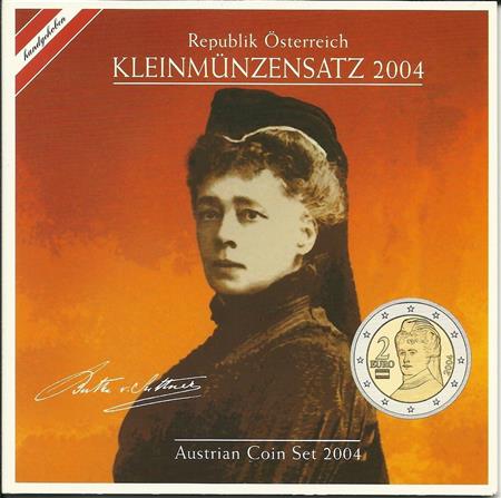 Obverse of Austria Official Blister 2004