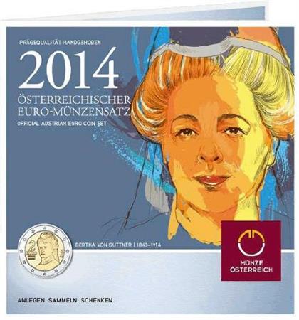 Obverse of Austria Official Blister 2014