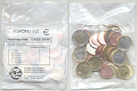 Obverse of Belgium Starter Kit 2002