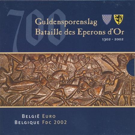 Obverse of Belgium Official Blister 2002