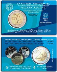 Obverse of Greece 2 euros 2004 - Myron Discus Thrower