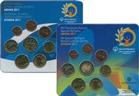 Obverse of Greek XIII Special Olympics World Summer Games KMS Set