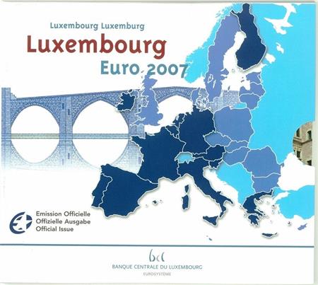 Obverse of Luxembourg Official Blister 2007