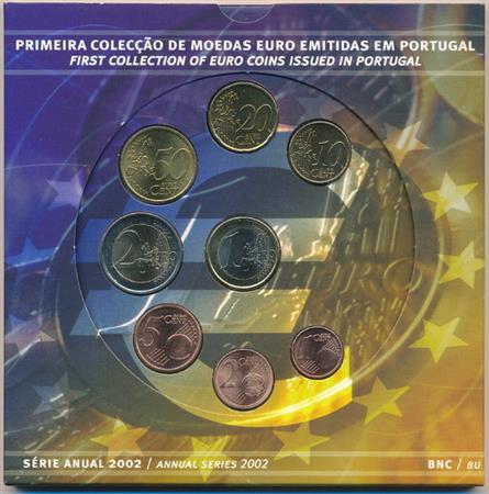 Obverse of Portugal Official Blister 2002