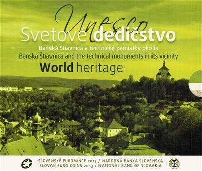 Obverse of Slovakia Official Blister - Banská Štiavnica 2013