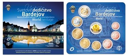 Obverse of Slovakia Official Blister - Bardejov 2014