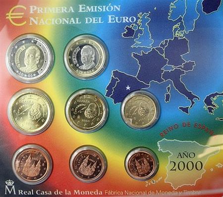 Obverse of Spain Official Blister 2000