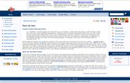 The Homepage of Fleur-de-coin.com before the redesign contained 3 columns
