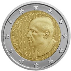 Obverse of Greece 2 euros 2016 - Dimitris Mitropoulos